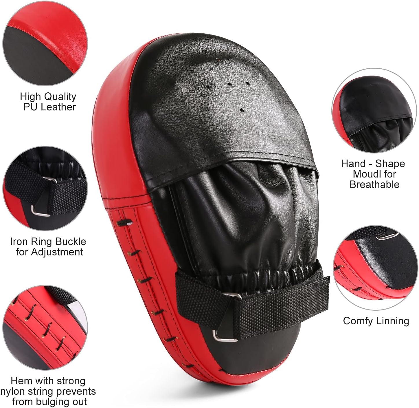 Punching Mitts Kick Pack Set, Boxing Mitts Focus Pads, Taewondo Kick Pad, Great for Boxing, Kickboxing, Karate, Muay Thai, MMA Training