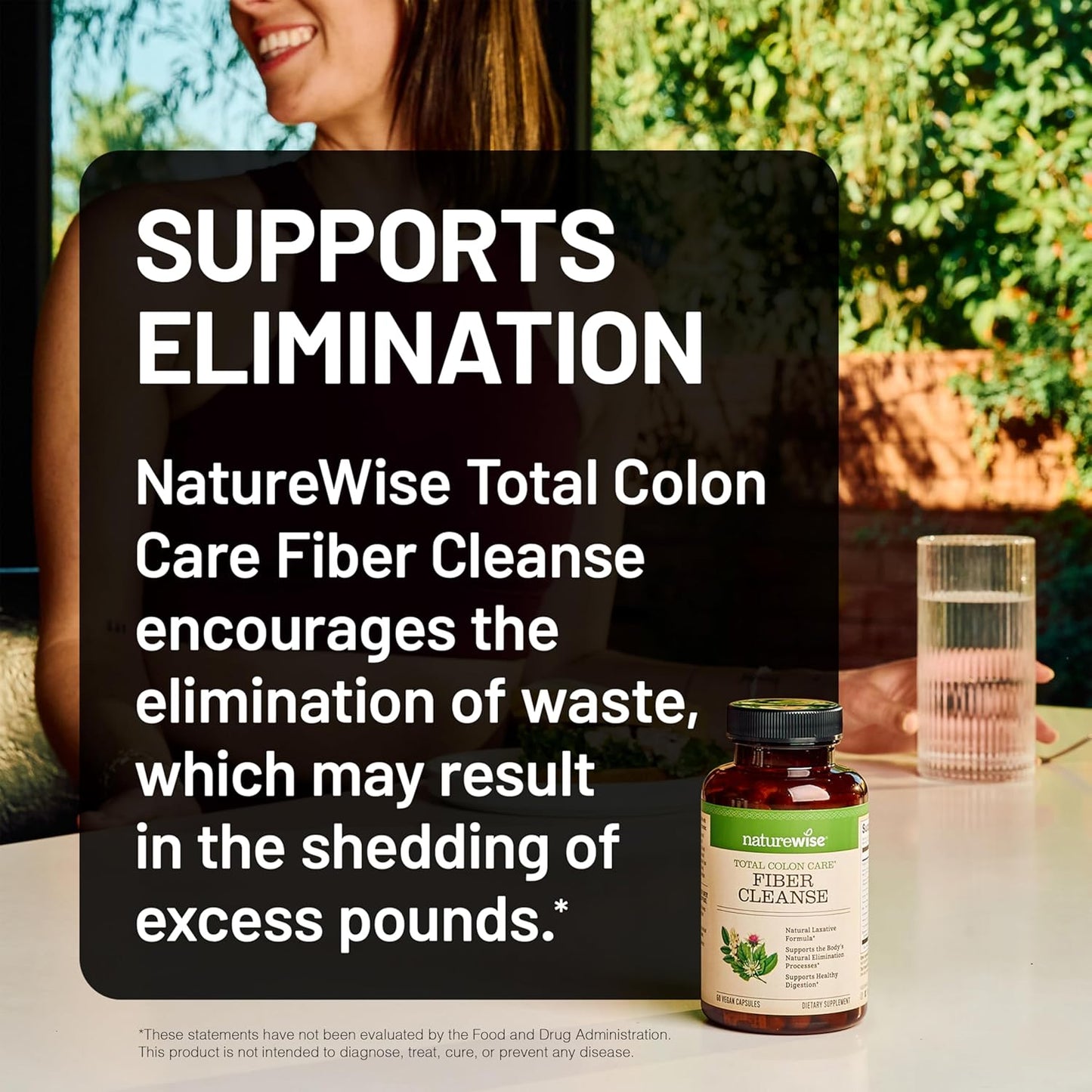 Total Colon Care Fiber Cleanse - Natural Laxative Blend - Herbal Laxatives, Prebiotics, & Enzymes for Regularity, Digestion, Weight & Gut Health - Non-Gmo - 60 Capsules[30-Day Supply]