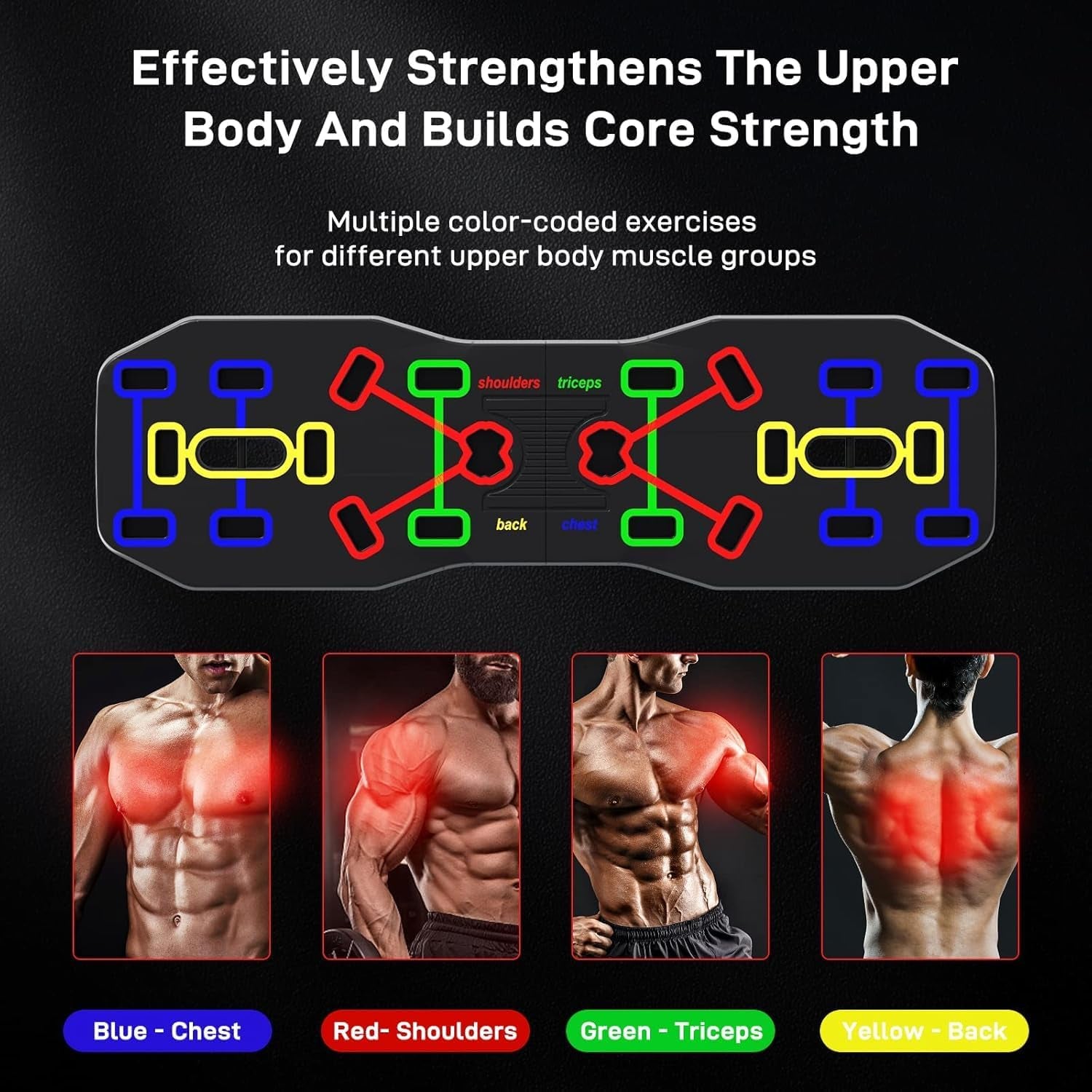 Push up Board, Foldable 10 in 1 Push up Bar with Resistance Bands,Portable Multi-Function Push up Handles for Floor,Professional Push up Strength Training Equipment