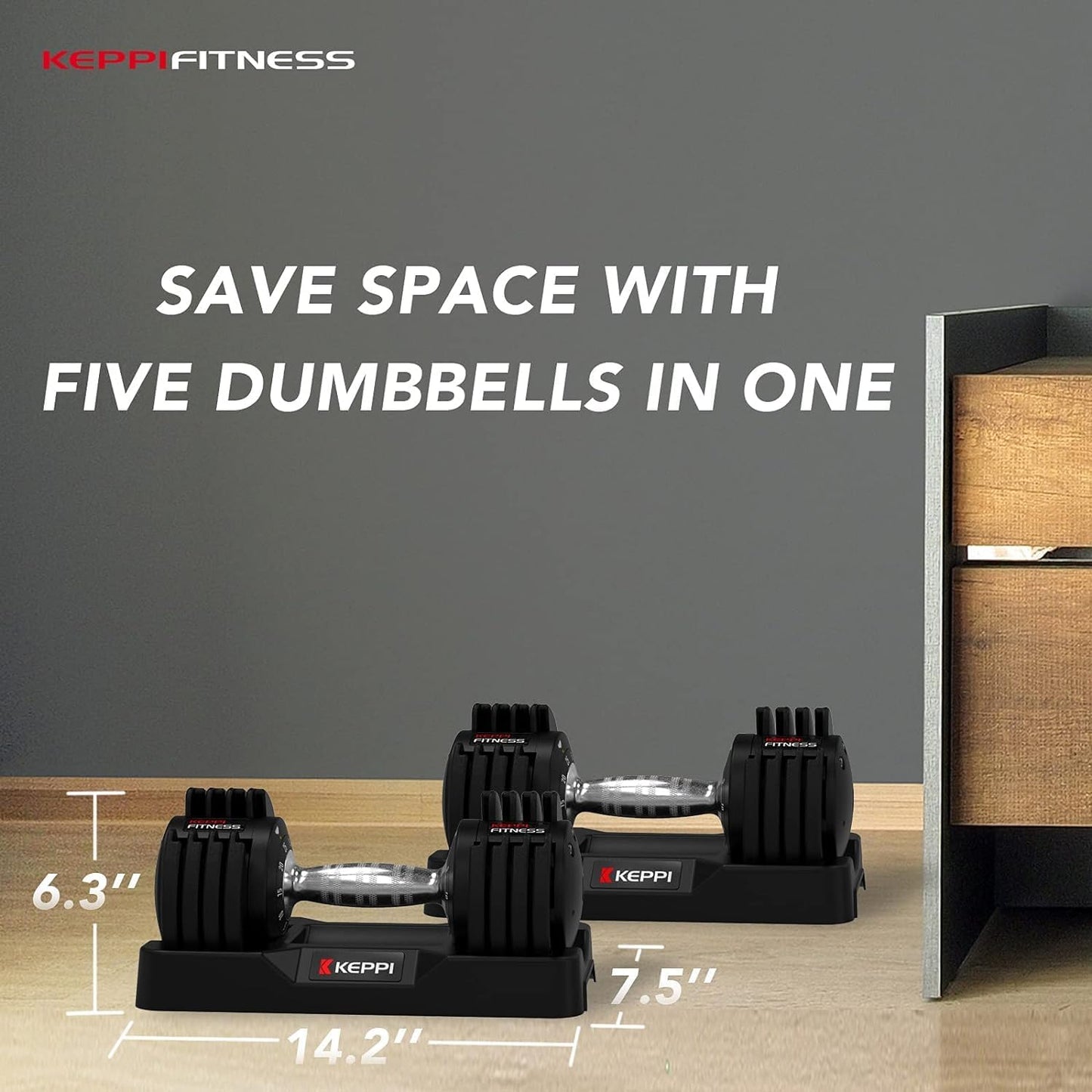 Adjustable Dumbbells Set, 25Lb/40Lb/55Lb/60Lb Dumbbells with Anti-Slip Metal Handle for Exercise & Fitness Fast Adjust Weight for Full Body Workout Fitness