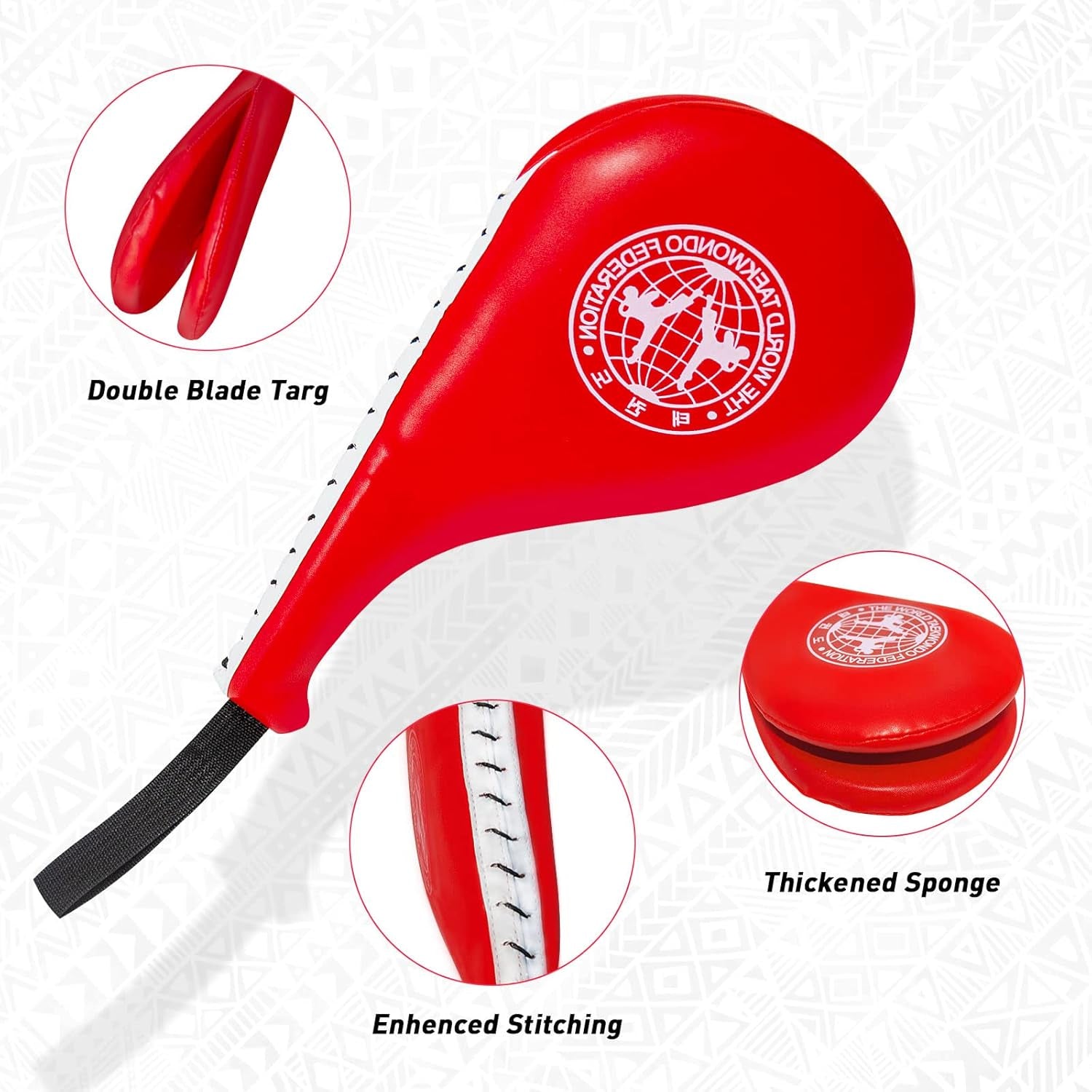 2 Pack Taekwondo Kick Pads, Double Strike Boxing Pads, Striking Karate Martial Arts Training Target Pad, Karate Kicking Target for Kids Youth Adult