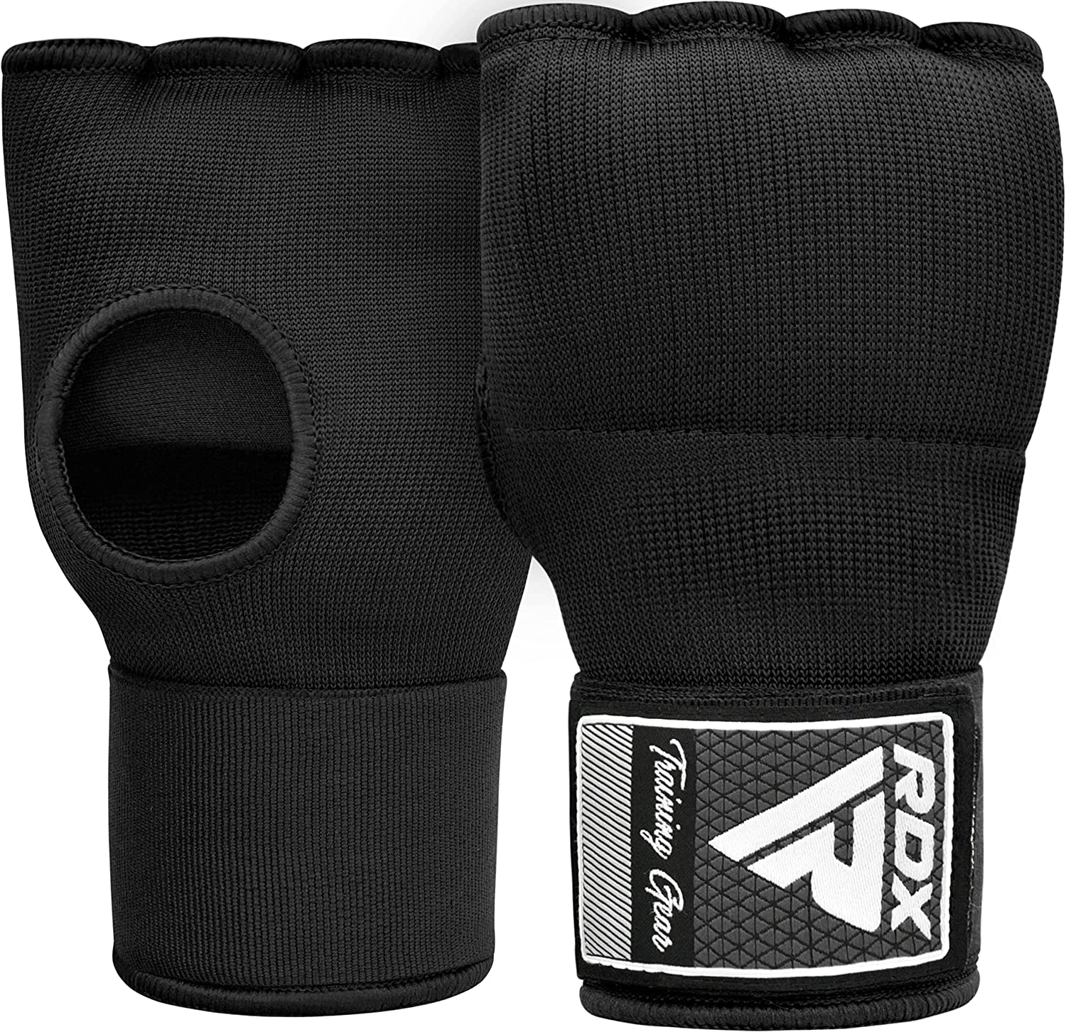 Gel Boxing Hand Wraps Inner Gloves Men Women, Quick 100Cm Long Wrist Straps, Elasticated Padded Fist under Mitts Protection, Muay Thai MMA Kickboxing Martial Arts Punching Training Bandages