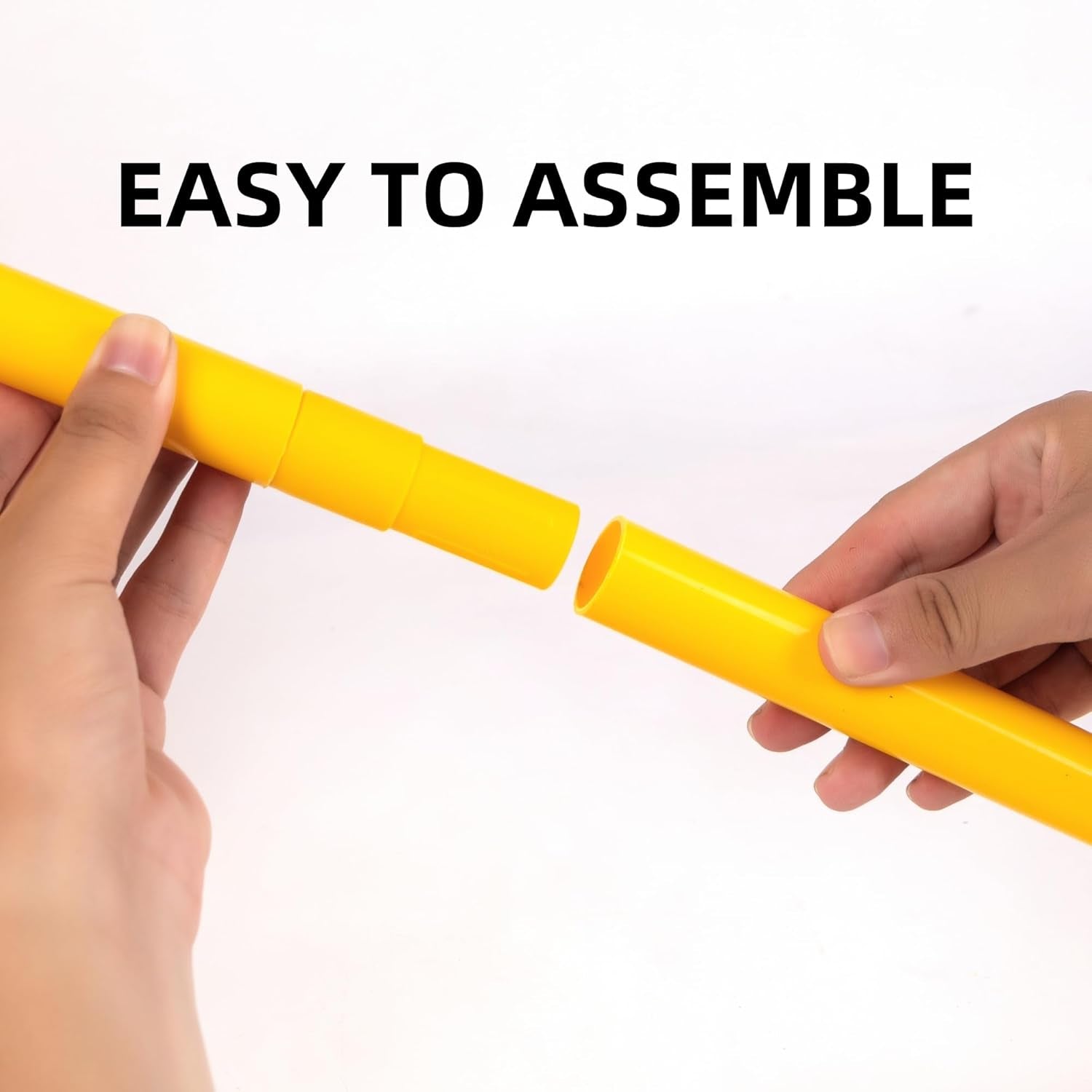 6 Pcs 5FT Adjustable Agility Training Poles for Soccer,Basketball,Football,Dog,Horse Training-Speed and Agility Training Equipment Sports Training Sticks with Stainless Steel Ground Nails