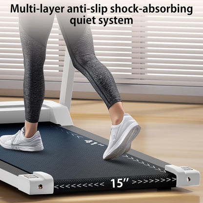 Portable Foldable Treadmills for Home, Small Folding Treadmill for Home Office with 300 LBS Capacity, Walking Running Exercise Electric Compact Treadmill with LED Display