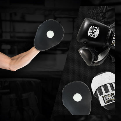 Boxing Punching Mitts, Focus Sparring Striking Training Punch Pads, MMA, Kickboxing, Muay Thai, Leather
