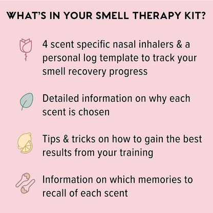 Smell Training Kit, Made in USA, 4 Essential Oils, Olfactory Regeneration, Helps Restore Sense of Smell, Natural Therapy for Smell Loss (Phase 1)