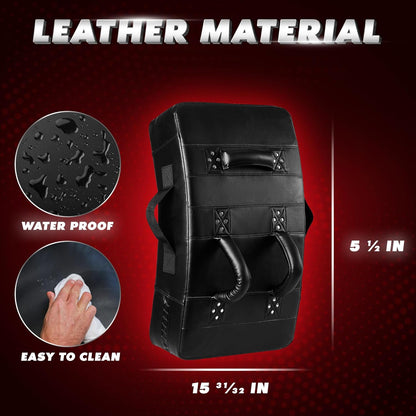 Blocking Pad, Solid Rivets & Durable Leather Shield Pads, American Football. Basketball Training Equipment, Football Blocking Pads - Ideal for Martial Arts, Contact Drills, Sparring, Karate