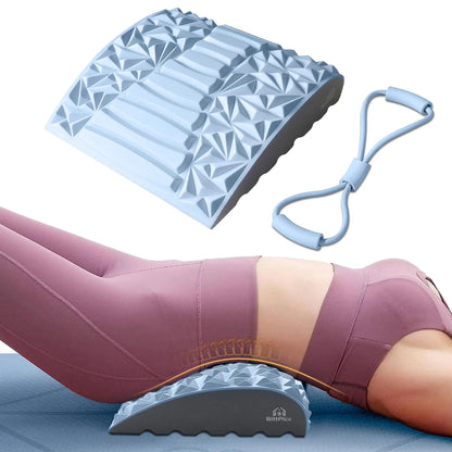BittPiccc Acemend Back Stretcher for Lower Back Pain Relief Comfort Refresh Lumbar Support Ergonomic Back Cracker Massager for Herniated Disc Sciatica Scoliosis Instruction Included