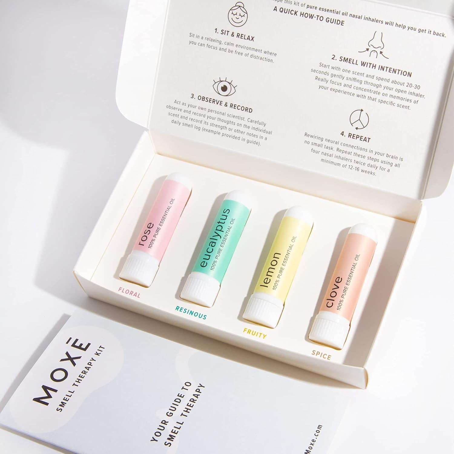 Smell Training Kit, Made in USA, 4 Essential Oils, Olfactory Regeneration, Helps Restore Sense of Smell, Natural Therapy for Smell Loss (Phase 1)