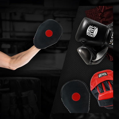 Boxing Punching Mitts, Focus Sparring Striking Training Punch Pads, MMA, Kickboxing, Muay Thai, Leather