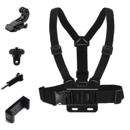 Yoogeer Adjustable Cellphone Selfie Chest Mount Harness Strap with Cell Phone Clip Holder for iPhone 14 13 12 11 Pro Max Xs XR Max X 8 7 6 +