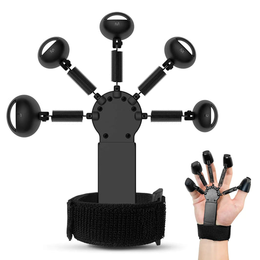 Finger Grip Strength Trainer - Hand Extension Workout Finger Exerciser Low Resistance Hand Strengthener Exerciser for Hand Rehabilitation & Relaxation Relieve Stress